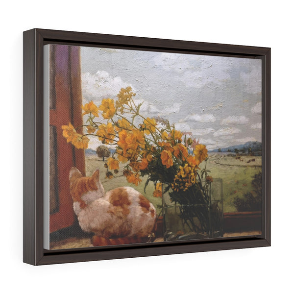 Horizontal Framed Premium Gallery Wrap Canvas - Out Of the Window