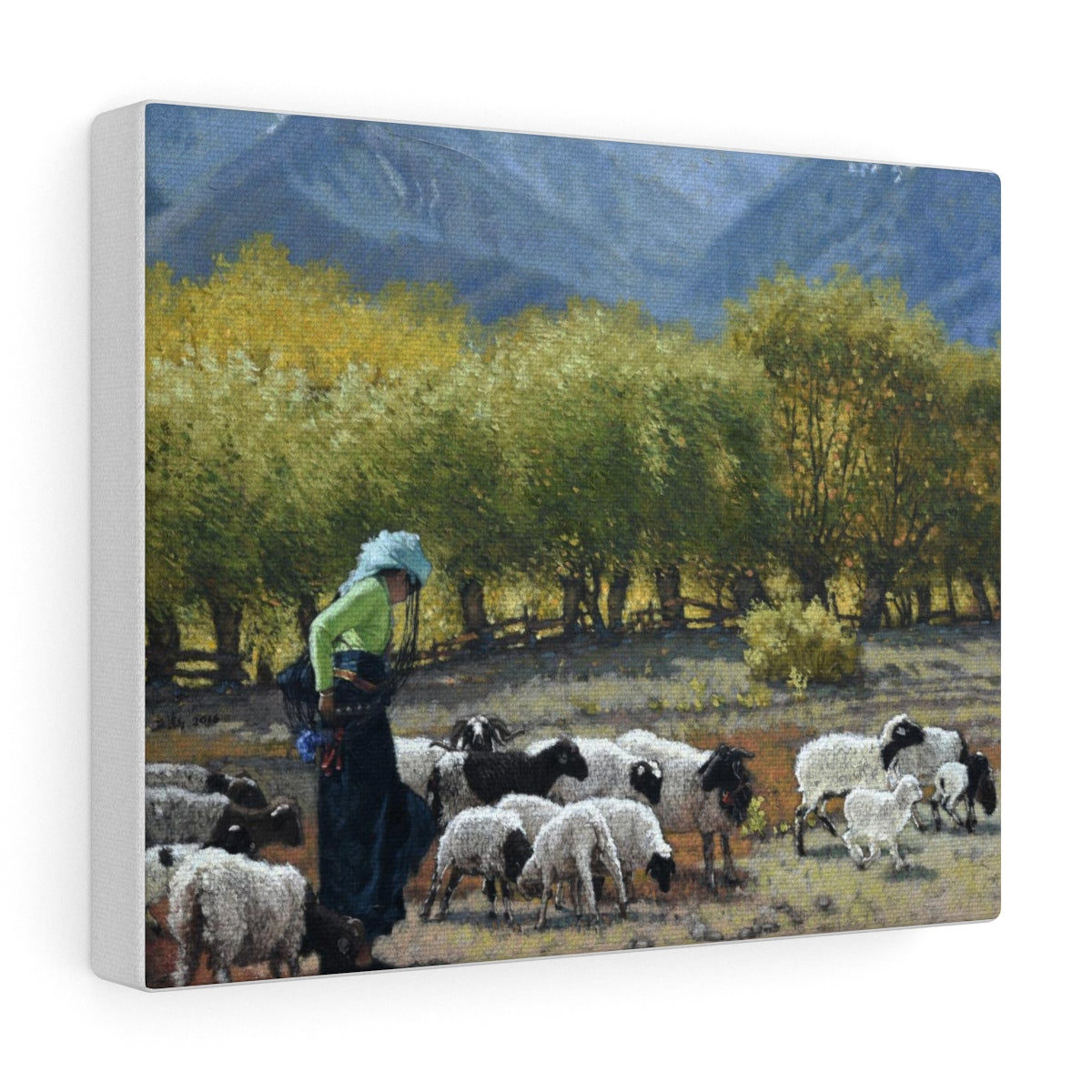 Canvas Gallery Wraps - Spring Comes To the QiLian Maintain