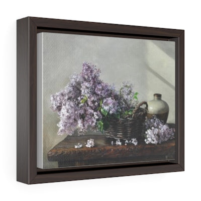Horizontal Framed Premium Gallery Wrap Canvas - Cloves In the Basket