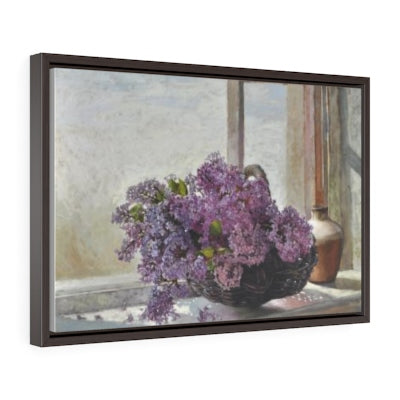 Horizontal Framed Premium Gallery Wrap Canvas - Cloves On the Window