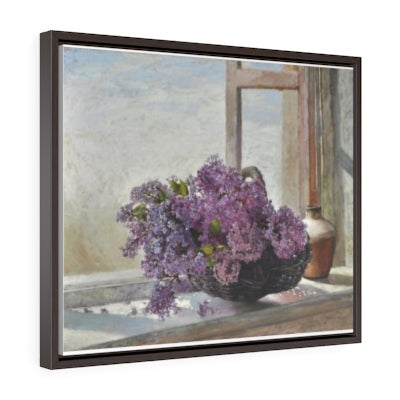 Horizontal Framed Premium Gallery Wrap Canvas - Cloves On the Window