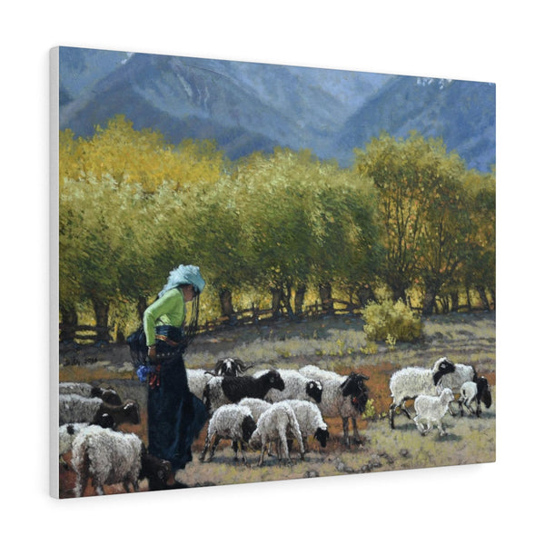 Canvas Gallery Wraps - Spring Comes To the QiLian Maintain