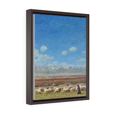 Vertical Framed Premium Gallery Wrap Canvas - Shepherd