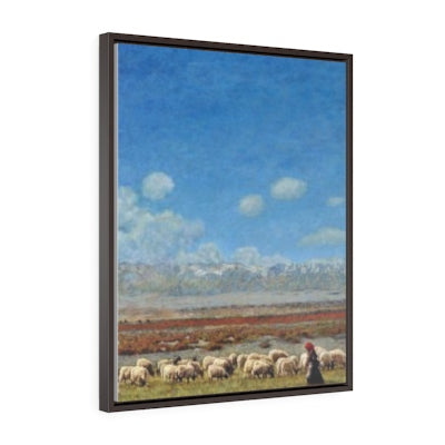 Vertical Framed Premium Gallery Wrap Canvas - Shepherd