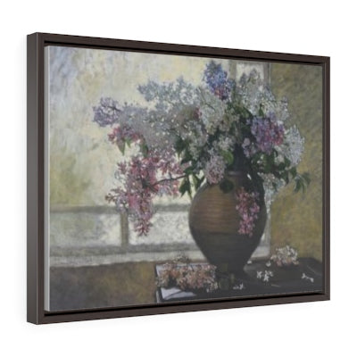 Horizontal Framed Premium Gallery Wrap Canvas - White Cloves