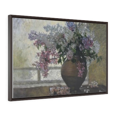 Horizontal Framed Premium Gallery Wrap Canvas - White Cloves