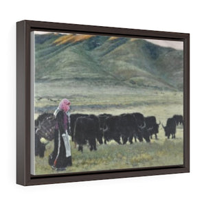 Horizontal Framed Premium Gallery Wrap Canvas - The Yaks