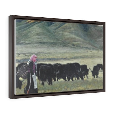 Horizontal Framed Premium Gallery Wrap Canvas - The Yaks